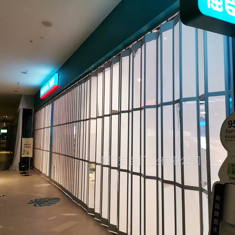 Watsons sliding side rolling door indoor kitchen aluminum alloy folding door bathroom living room crystal folding door