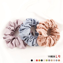 Butterfly embroidery 19 Mumi silk hair tie 4.5cm large satin mulberry silk hair rope high-end large intestine hair tie wholesale