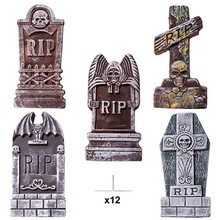 2022新款万圣节泡沫墓碑鬼节装饰道具酒吧鬼屋吓人整蛊墓碑摆件