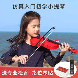 宝丽小提琴玩具女孩初学者儿童音乐启蒙仿真道具宝宝男孩乐器礼物