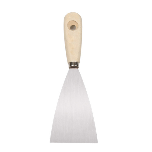 Shovel stainless steel putty knife decoration shovel thickened cleaning knife wooden handle batch knife putty scraper tool scraper
