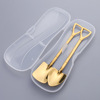 Dessert coffee spoon stainless steel, gift box, ice cream