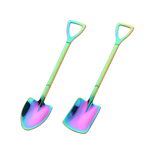L stainless steel shovel spoon watermelon spoon dessert spoon ice cream spoon creative spoon coffee spoon watermelon shovel gift set