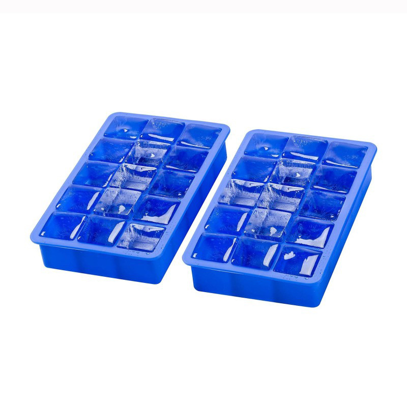 Suministro directo de fábrica engrosada cubo de hielo de silicona 15-rejilla cubo de hielo 3,3 CM molde de cubo de hielo de silicona creativa cubo de hielo caja de suplemento alimenticio