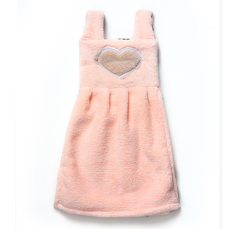 Lindo absorbente colgando Corea del Sur toalla de mano engrosada cocina de dibujos animados Toalla de mano seca Nordic baño niños