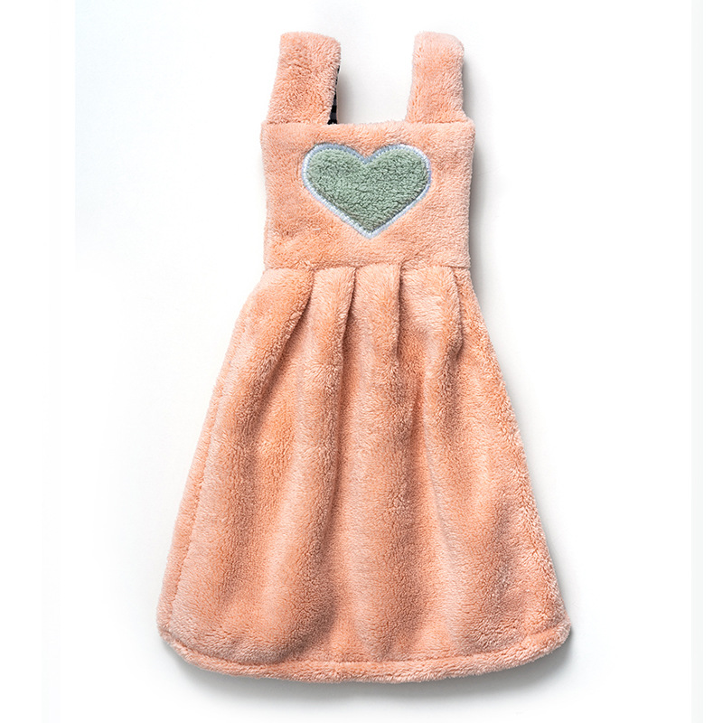 Lindo absorbente colgando Corea del Sur toalla de mano engrosada cocina de dibujos animados Toalla de mano seca Nordic baño niños