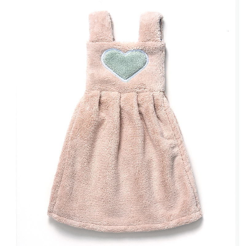 Lindo absorbente colgando Corea del Sur toalla de mano engrosada cocina de dibujos animados Toalla de mano seca Nordic baño niños