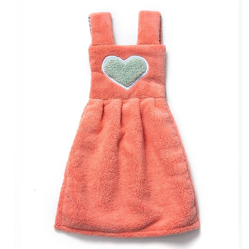 Lindo absorbente colgando Corea del Sur toalla de mano engrosada cocina de dibujos animados Toalla de mano seca Nordic baño niños
