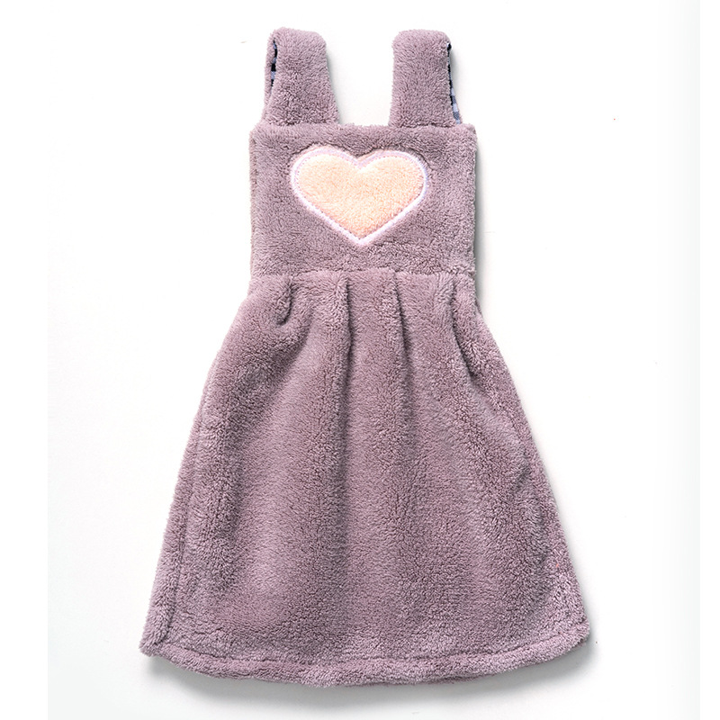 Lindo absorbente colgando Corea del Sur toalla de mano engrosada cocina de dibujos animados Toalla de mano seca Nordic baño niños