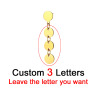 Fashionable design earrings stainless steel with letters with tassels, Korean style, simple and elegant design