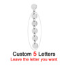 Fashionable design earrings stainless steel with letters with tassels, Korean style, simple and elegant design