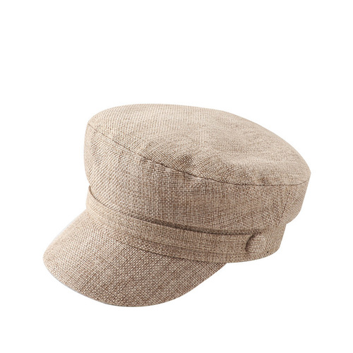 Hat women's spring and summer internet celebrity beret navy hat autumn and winter fashion Korean style casual octagonal retro peaked cap