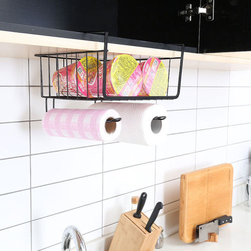 Under cabinet hanging rack kitchen hanging storage rack wall cabinet hanging rack storage rack wardrobe hanging basket partition hanging basket under