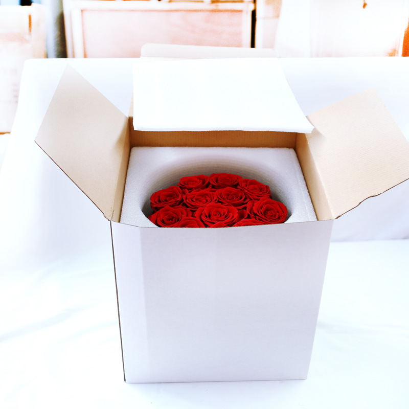 Regalo de San Valentín con Flores Eternas para Mamá, Caja de Rosas en Forma de Abrazo al por Mayor, Ramo Multicolor