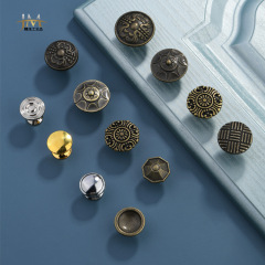 European-style pastoral single-hole antique bronze cabinet door wardrobe imitation ancient handle zinc alloy European-style handle door knob