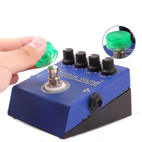 Multi-color effect pedal cap, pedal cap, stompbox accessories, pedal cap, electric guitar pedal cap