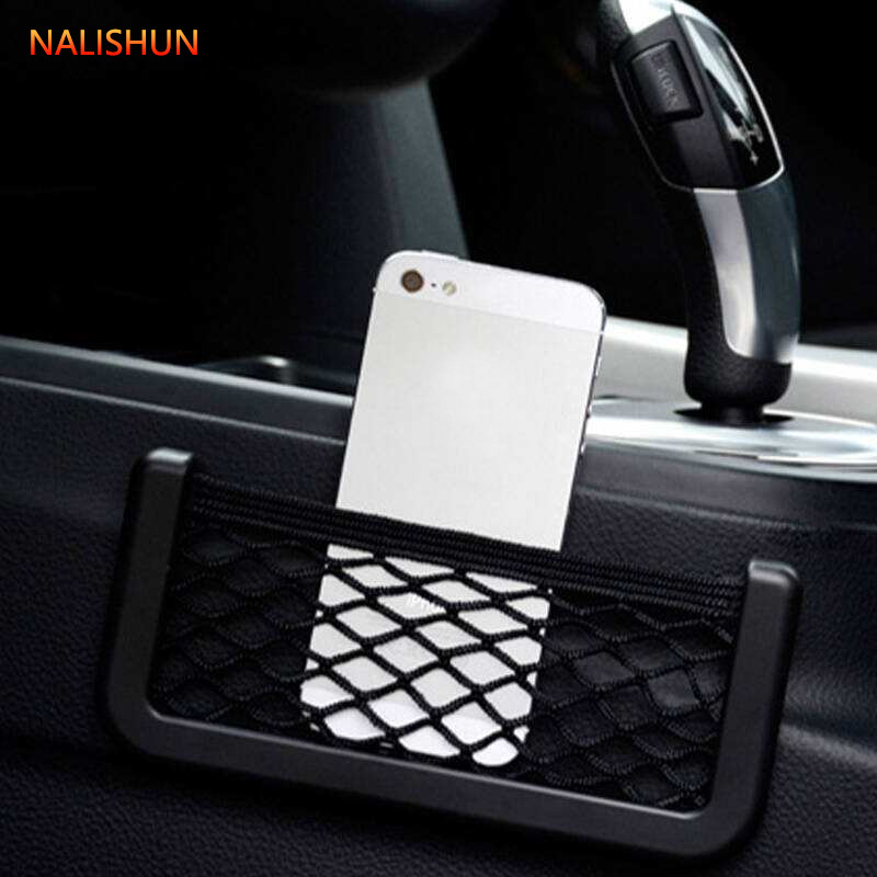 Organizador de bolsillo con red para almacenamiento en el asiento del coche, bolsa de almacenamiento para montar en el coche, bolsa colgante para el respaldo del asiento, suministros para el coche, resistente a la presión.