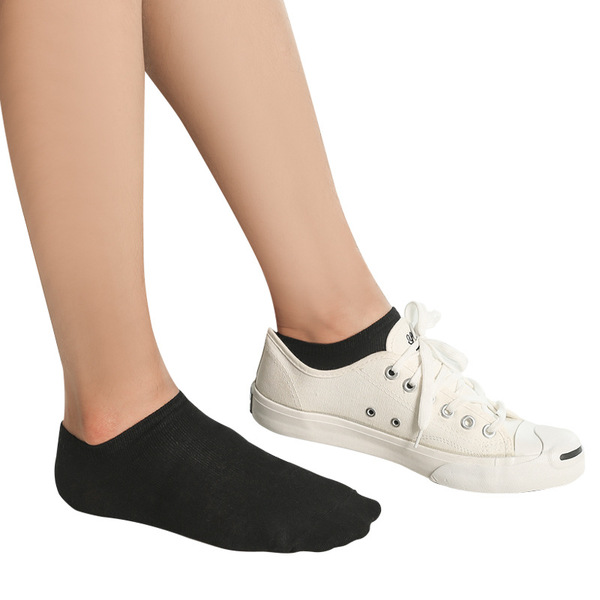 Men's solid color thin socks