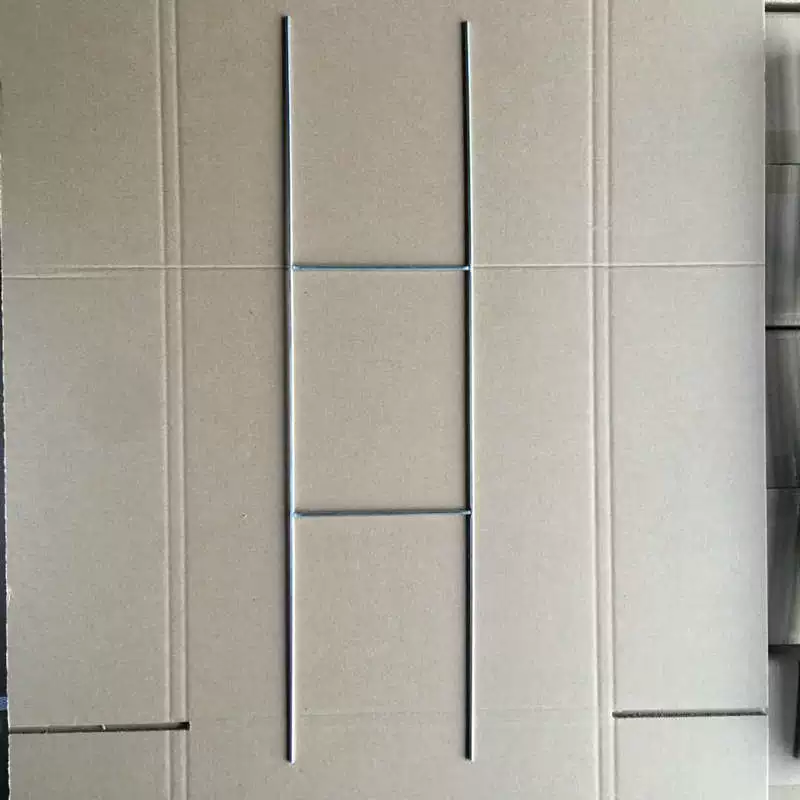 Рекламная рамка для газона полая пластина H железная рама ручная рекламная рамка Сварка оцинкованной проволокой 10x30 дюймов H-образный кронштейн