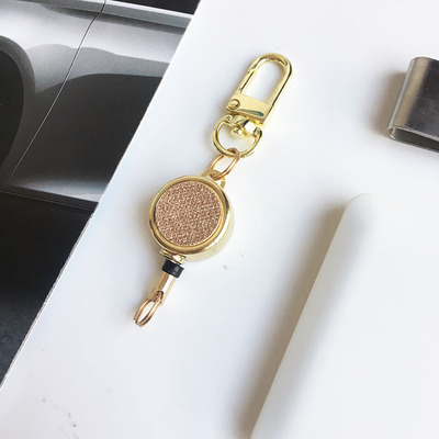 Liu Xiaoshu papelería Tarjeta de pecho superficie de cuero hebilla fácil de tirar Tarjeta de pecho hebilla telescópica cubierta de tarjeta cordón control de acceso enfermera permiso de trabajo formulación