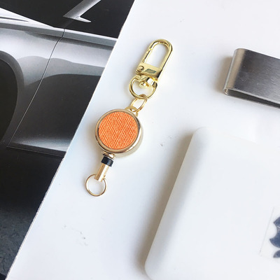 Liu Xiaoshu papelería Tarjeta de pecho superficie de cuero hebilla fácil de tirar Tarjeta de pecho hebilla telescópica cubierta de tarjeta cordón control de acceso enfermera permiso de trabajo formulación