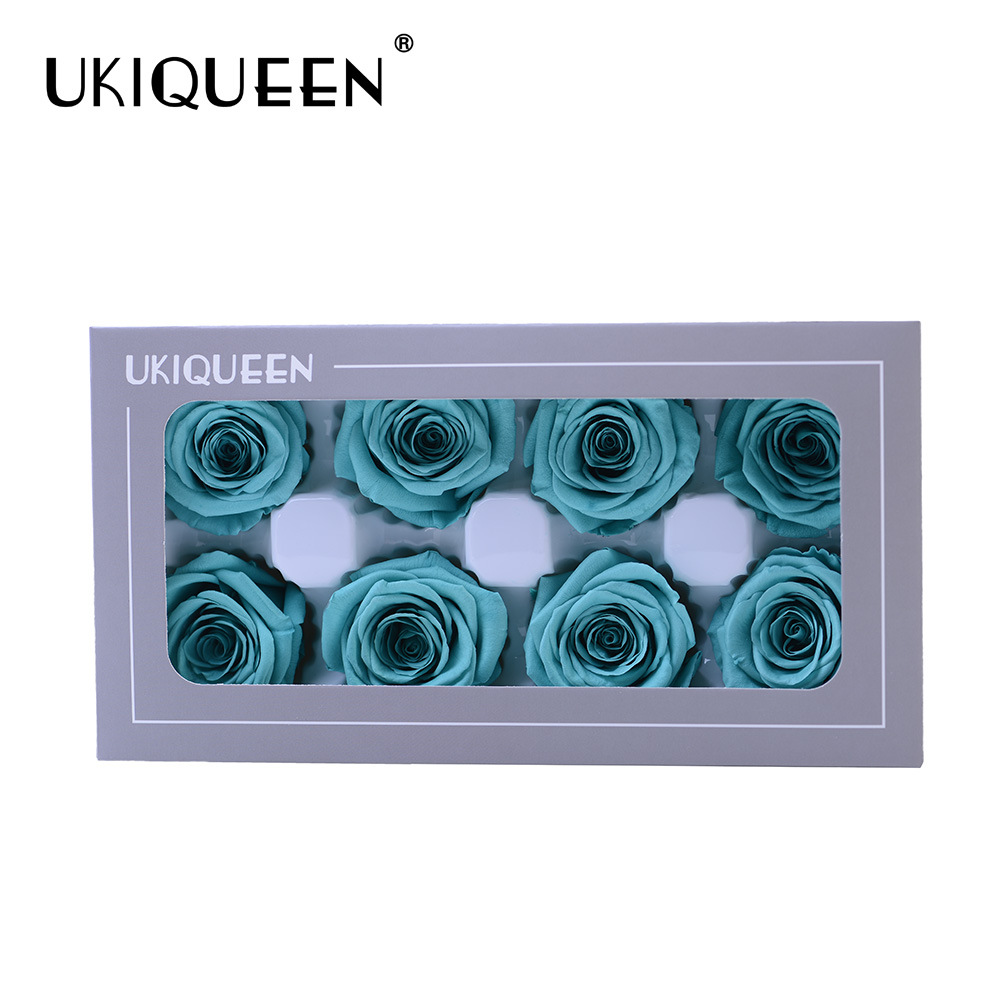 4-5cm 8 Flores, grado B DIY flores eternas, rosas eternas, Yunnan Kunming al por mayor, flores preservadas