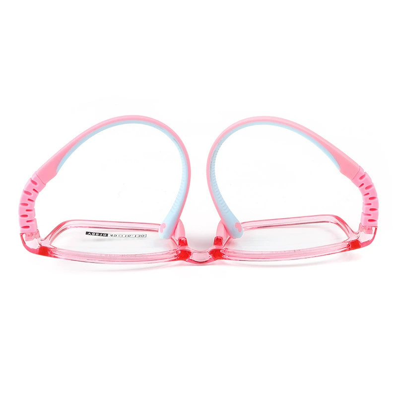 Big children's rectangular silicone elastic glasses for men and women, 10-14 years