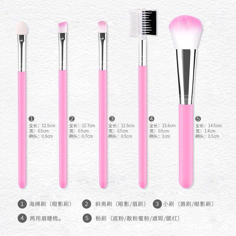 Makeup tools 5 makeup brushes 5 sets of brushes beauty tools pink 5 makeup brushes manufacturers spot lip brushes
