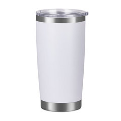 20oz Automotive Plastic Coated 304 Stainless Steel Ice-Breaking Beer Cup with Heat Sublimation Log