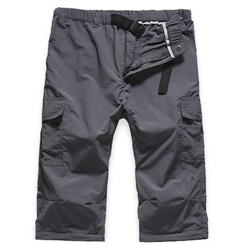 Wholesale outdoor clothing, men's quick-drying pants, detachable two-section, sun protection quick-drying three-quarter shorts, embroidered logo
