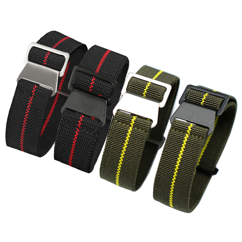 Suitable For Huawei Samsung Parachute Bag Nato Elastic Nylon Strap Suitable For Water Ghost Emperor Rudder 20 21 22MM