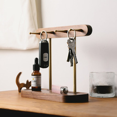 Black walnut storage rack, solid wood jewelry box, entrance key storage rack, entrance desk storage rack