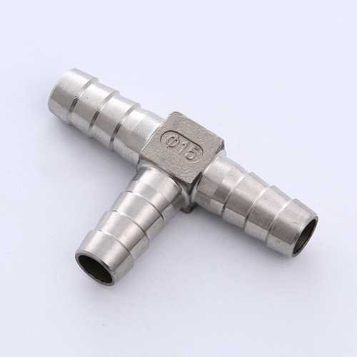 304 stainless steel T-shaped pagoda, three-way T-shaped pagoda connector, T-shaped three-prong leather connector, three-way accessories