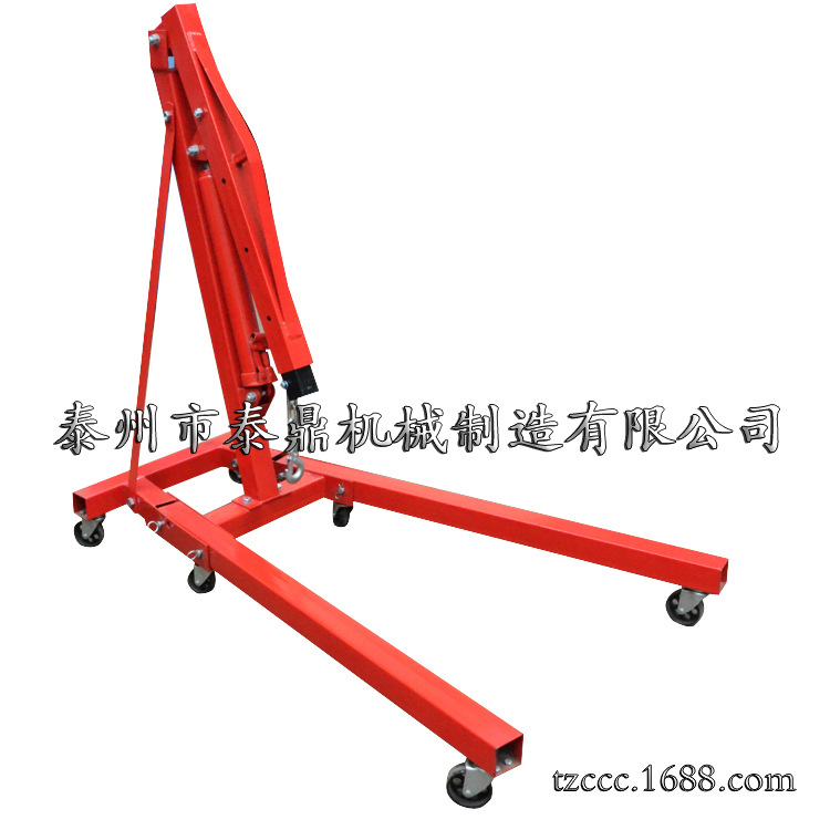 泰州泰鼎折叠式液压小吊车 手动液压吊车 手动旋转吊车