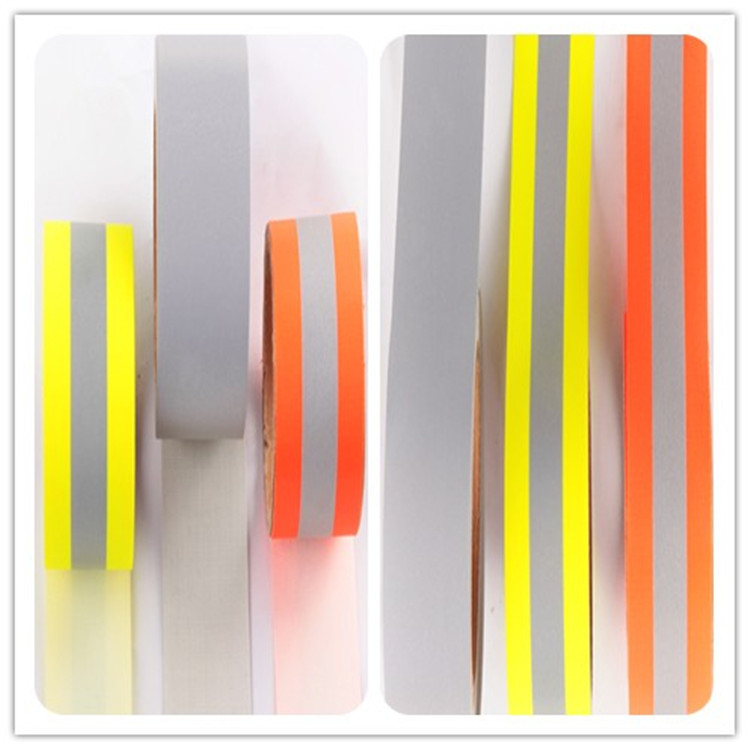 纯棉阻燃反光布 防火反光条 工装TC反光警示带 银色阻燃反光面料