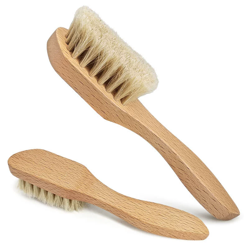 Щетка для обуви из конского волоса с длинной ручкой, щетка для обуви из конского волоса для вощения, щетка для обуви из букового дерева, щетка для обуви из цельного дерева оптом, щетка из конского волоса