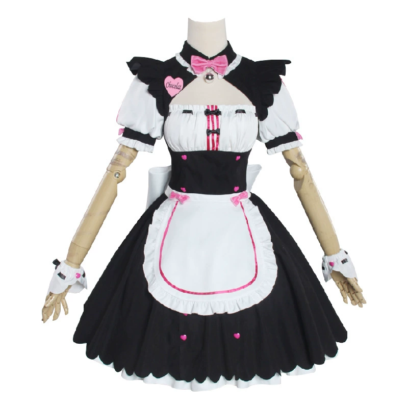 Косплей костюм горничной Cat Girl Paradise (Cat Girl Paradise), кружевные вставки, размеры S–XXXL