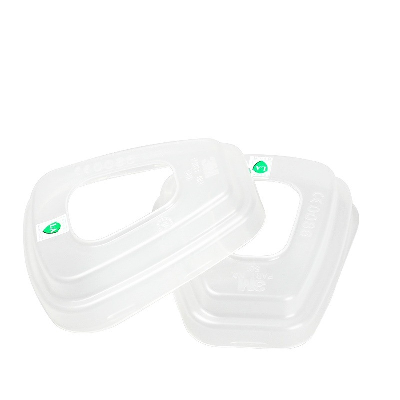 3M 501滤棉盖搭配5N11CN过滤棉固定于滤毒盒固定座6200/7502面具