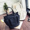 2024 new foreign trade tide cool canvas popular messenger bag European and American Feng bucket canvas handbag