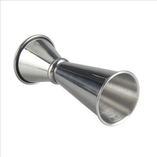 Cross-border hot-selling stainless steel measuring cup double-headed 304 material measuring cup 30/60ml mixing cup curled rim measuring cup