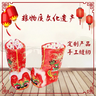 Infant Handmade Soft-soled Tiger Shoes Winter Boots 0-1 Year Old Baby Winter Newborn Daytime Full Moon Shot