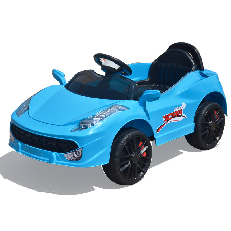 El nuevo coche eléctrico para niños puede sentarse niños de cuatro ruedas coche eléctrico para niños columpio para bebés coche de juguete eléctrico de educación temprana