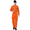Orange red one-piece suit