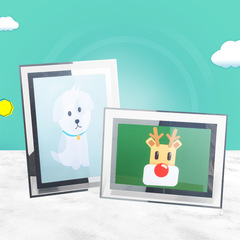 創意畫框7寸相框擺台a4榮譽證書框A5寸6寸卡通風擺件水晶玻璃相框