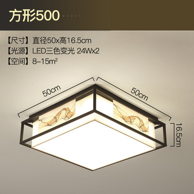 Nueva lámpara china estilo chino estilo creativo dormitorio lámpara de sala de estar casera personalidad Zen edificio dúplex conjunto de lámparas candelables