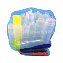 厂家直供批发 透明PP塑料筒 包装桶 湿巾桶 毛巾筒 椭圆形带挂钩