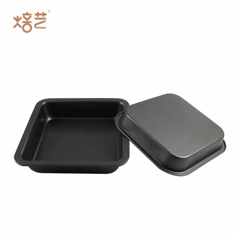 Square baking pan 6-inch/8-inch square pizza mold non-stick flat baking pan cake baking tool