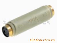 迷你四芯母插头插座 S端子 母插转母插 （镀金）