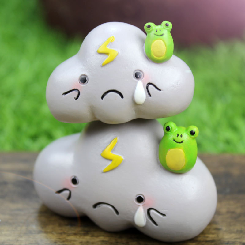 Creativo zakka dibujos animados flor mascota tiempo arreglo de flores de jardinería arreglo traje suculento micro paisaje decoración a juego adornos