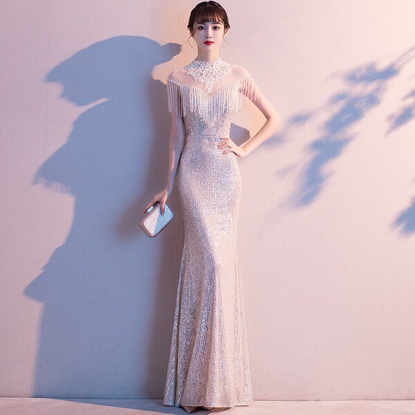 Elegant long evening dress